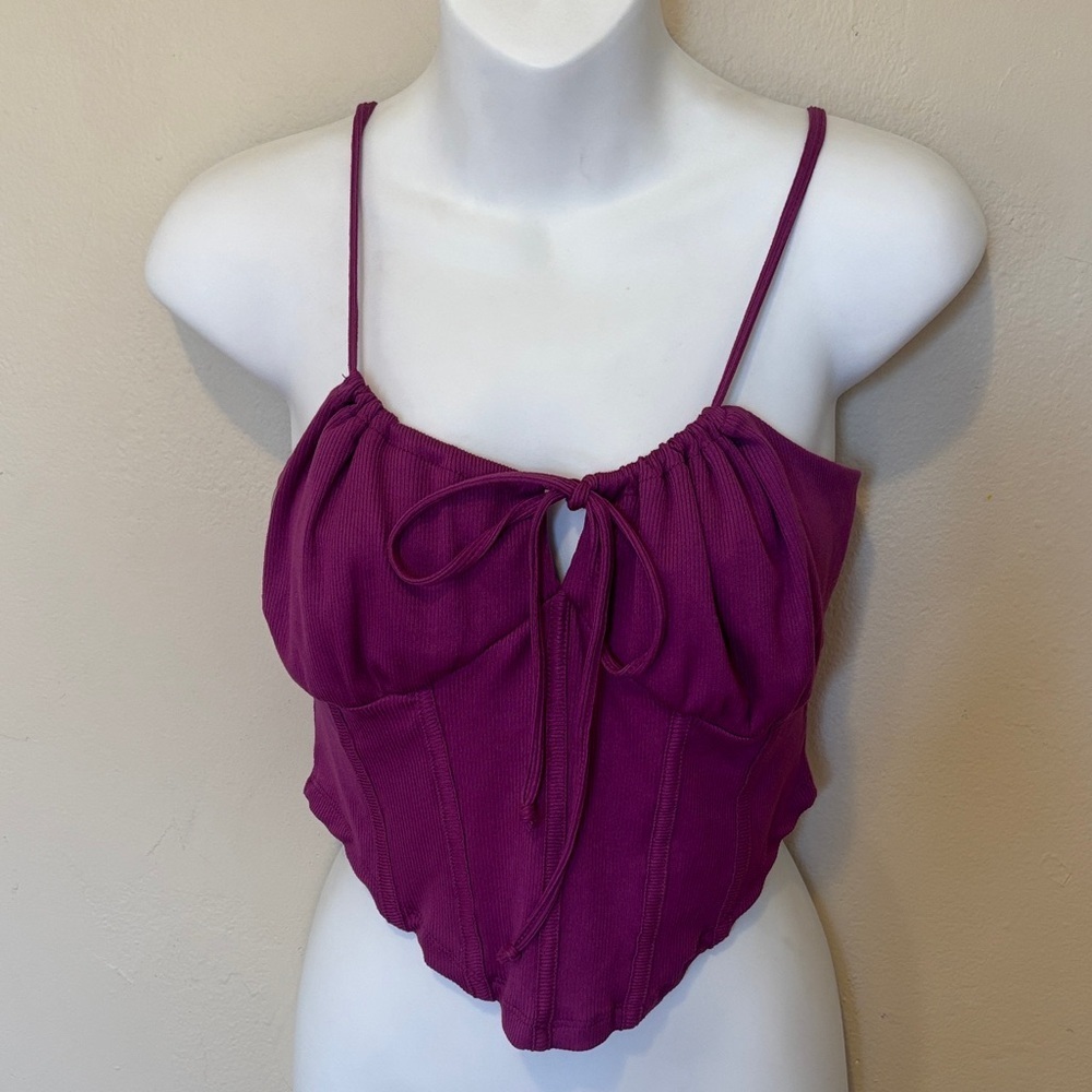 Rue21 Purple Tie-Front Blouse